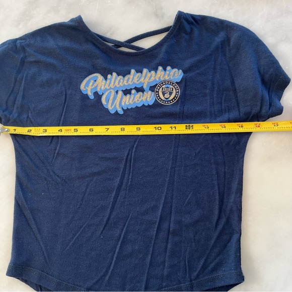 Philadelphia Union Top. Girls. Blue and gold. Youth Small. - Picture 2 of 7
